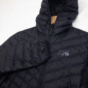 Mountain Hardwear Glen Alpine Down Parka Puffer Jacket Womens XS Black Hooded